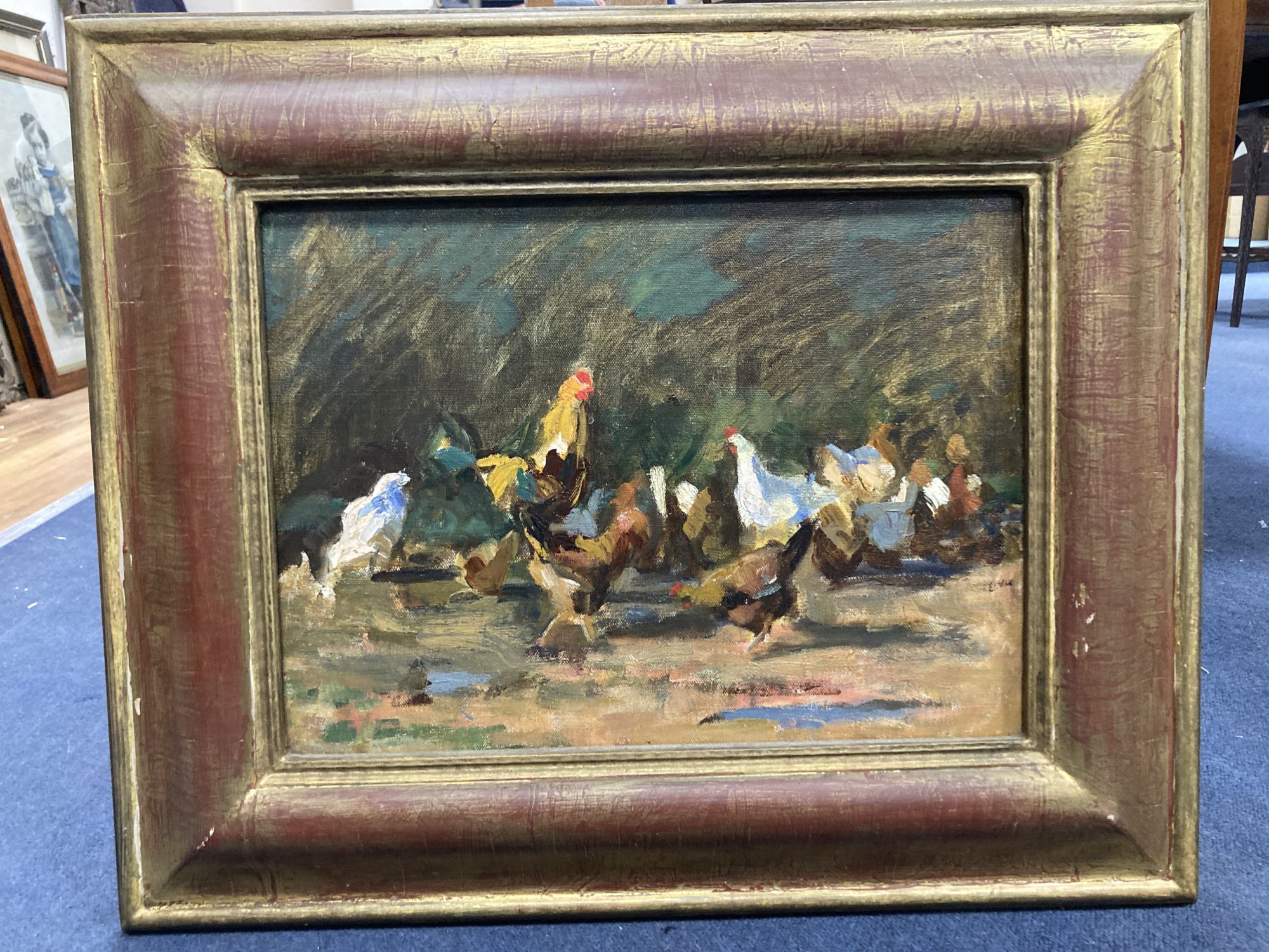 Helen Byrne Bryce (1891-1971), oil on canvas, The Despot, label verso, 28 x 38cm